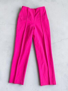 Zara Hot Pink Cropped Ankle Pants